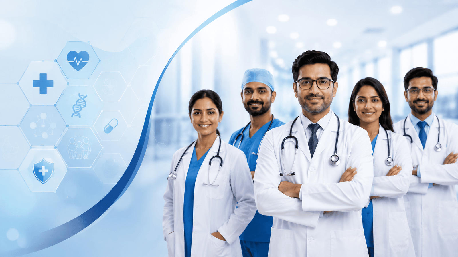 Best multi-specialty doctors in India examining a patient