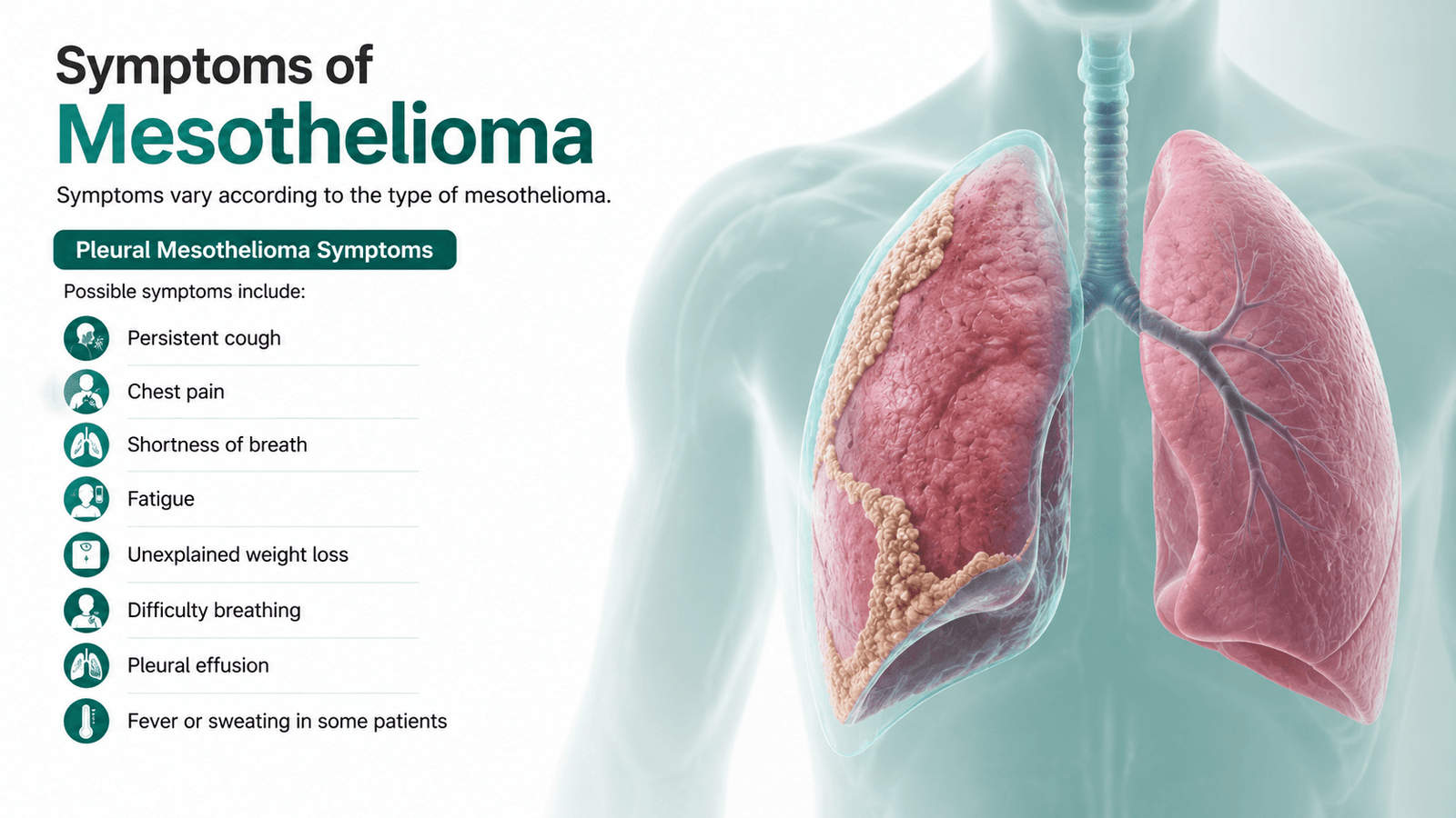 Pleural Mesothelioma Symptoms