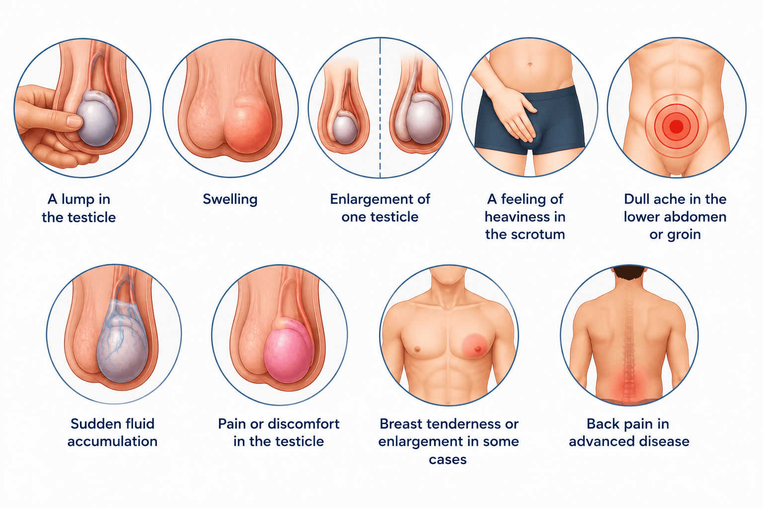 Testicular cancer symptoms